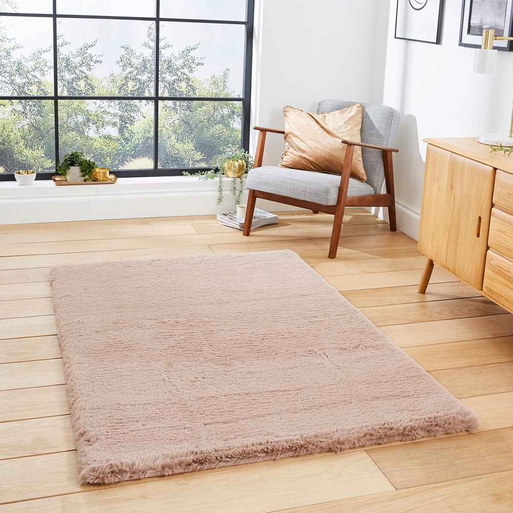 Super Teddy Modern Shaggy Mink Rug